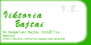 viktoria bajtai business card